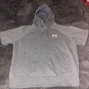 Under Armour Gray Short Sleeve Hoodie